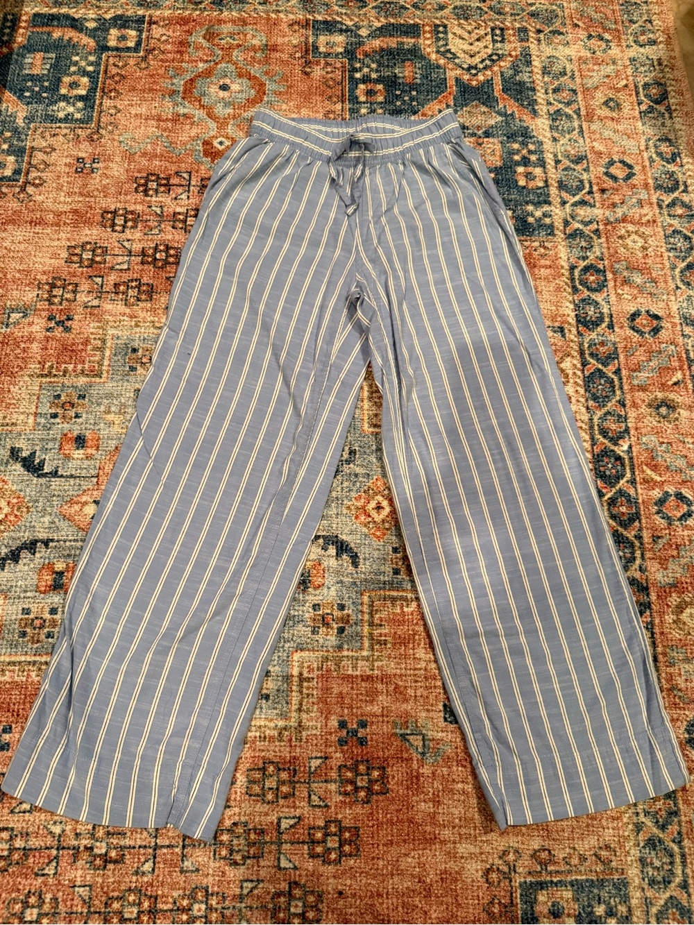 Target  Light Blue and White Striped Lounge Set